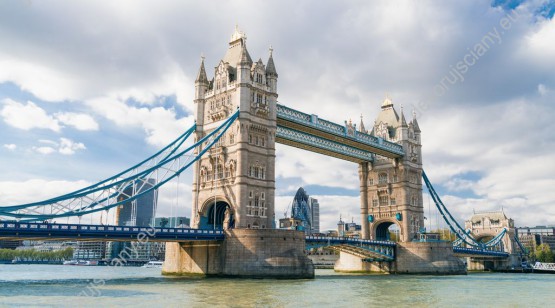 Wzornik obrazu z widokiem mostu zwodzonego Tower Bridge w Londynie. Obraz do salonu, sypialni, pokoju wypoczynkowego, gabinetu.