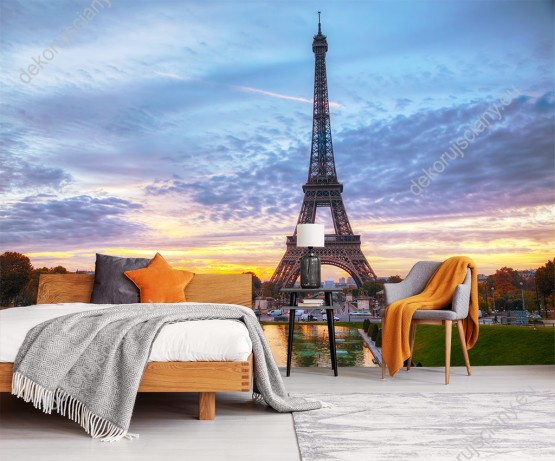 fototapeta-wieza-eiffla-o-zachodzie-slonca