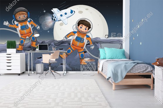 fototapeta-astronauci-na-obcej-planecie-dla-dzieci