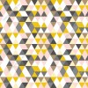 Wzornik tapety do pokoju dziennego, dziecięcego, młodzieżowego, sypialni, salonu, przedpokoju, biura. Tapeta z geometrycznym wzorem, w kolorowe trójkąty.