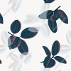 tapety-z-roślinami-białe-czarne-liście-fikusa