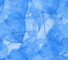 Wizualizacja tapety, liście w odcieniach koloru niebieskiego.