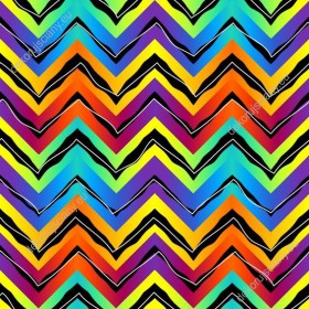 Wzornik tapety do pokoju dziennego, dziecięcego, młodzieżowego, sypialni, salonu, przedpokoju, biura w tęczowe szlaczki geometryczne.