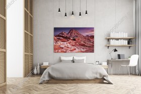 Wizualizacja obrazu z widokiem na góry skalne w Arizonie, USA. Obraz do pokoju dziennego, salonu, sypialni, biura, gabinetu, przedpokoju i jadalni.